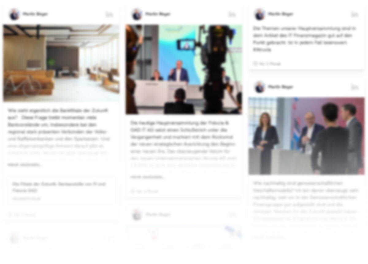 Vorschau einer Social Media Wall